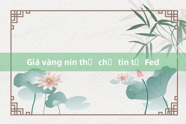 Giá vàng nín thở chờ tin từ Fed