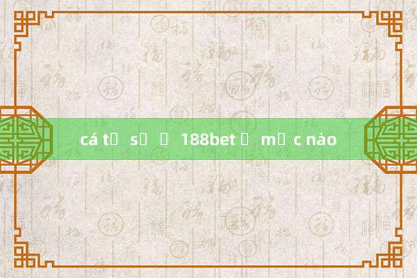 cá tỉ số ở 188bet ở mục nào