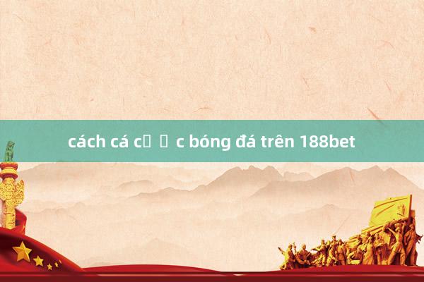 cách cá cược bóng đá trên 188bet